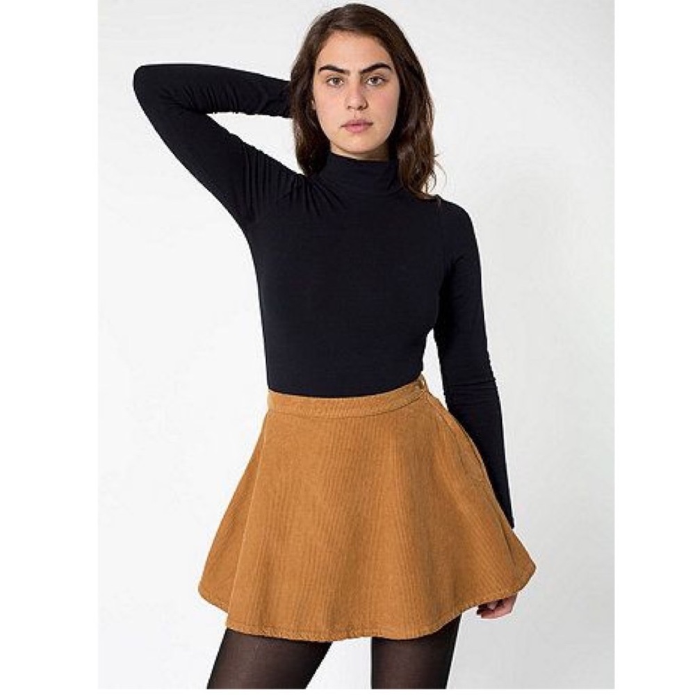 American Apparel corduroy circle skirt